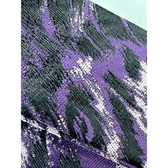 RODA Ribbon Belt Mens Unisex Medium Purple Black Abstract Animal Print D Ring - Picture 4 of 6